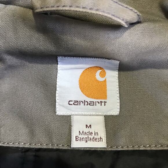 Carhartt mens M charcoal grey Jefferson quick duck traditional jacket 101492 - Picture 5 of 16